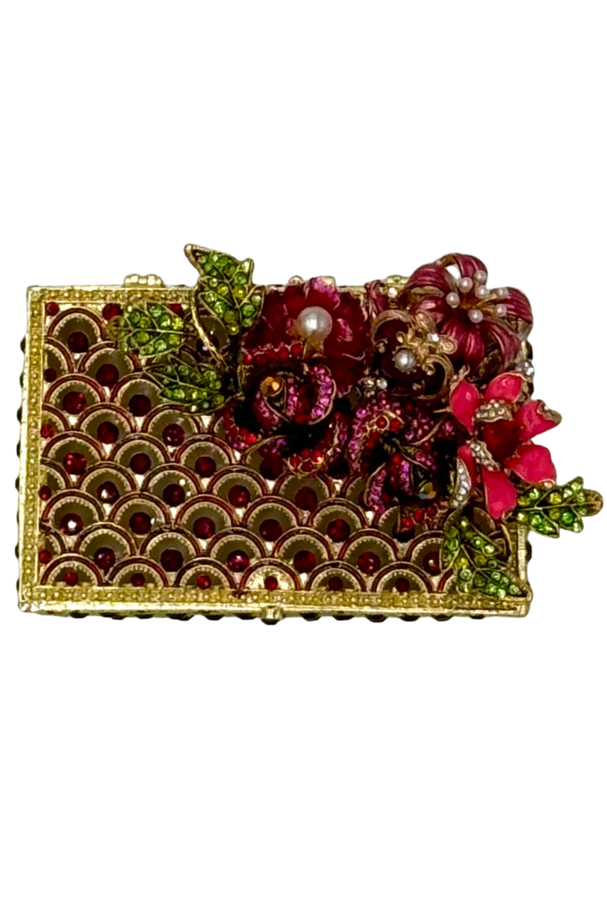Small Jeweled Red Boxes