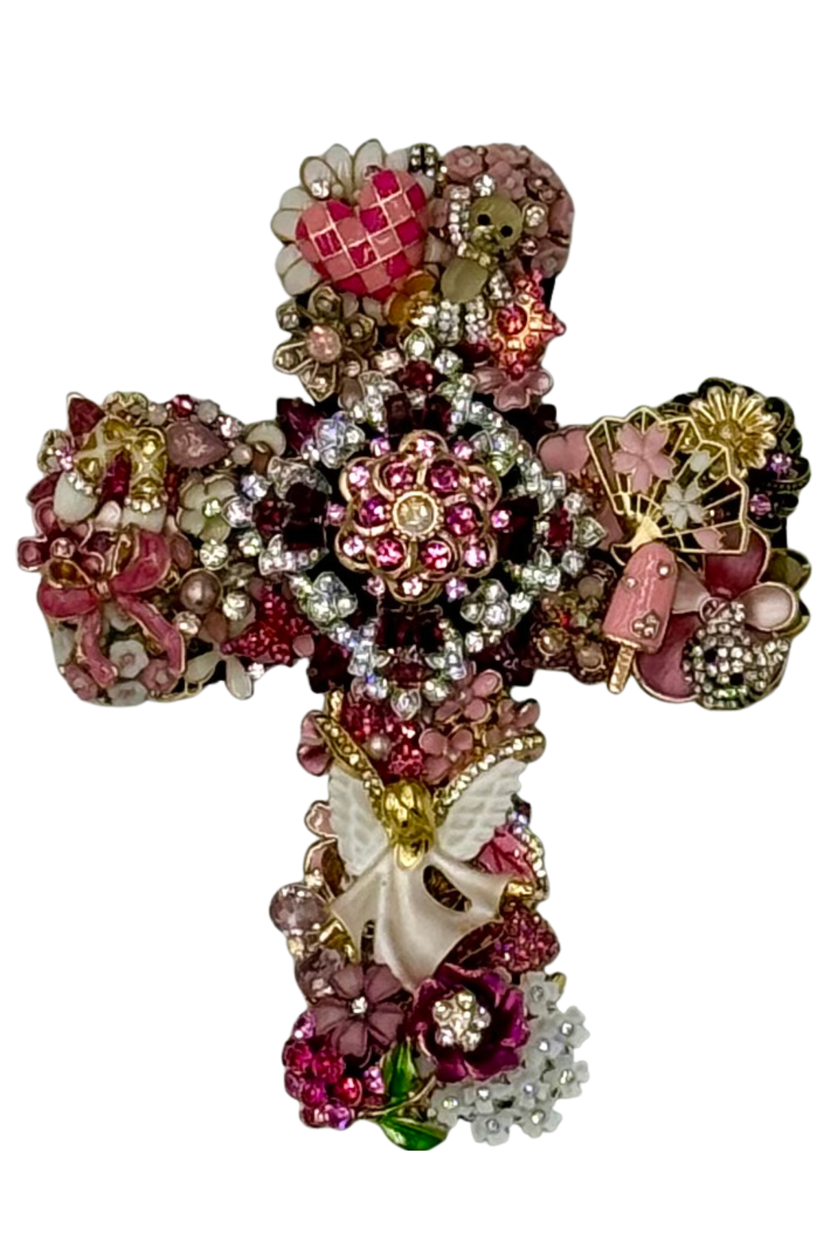 Small Cross with Bottom Angel