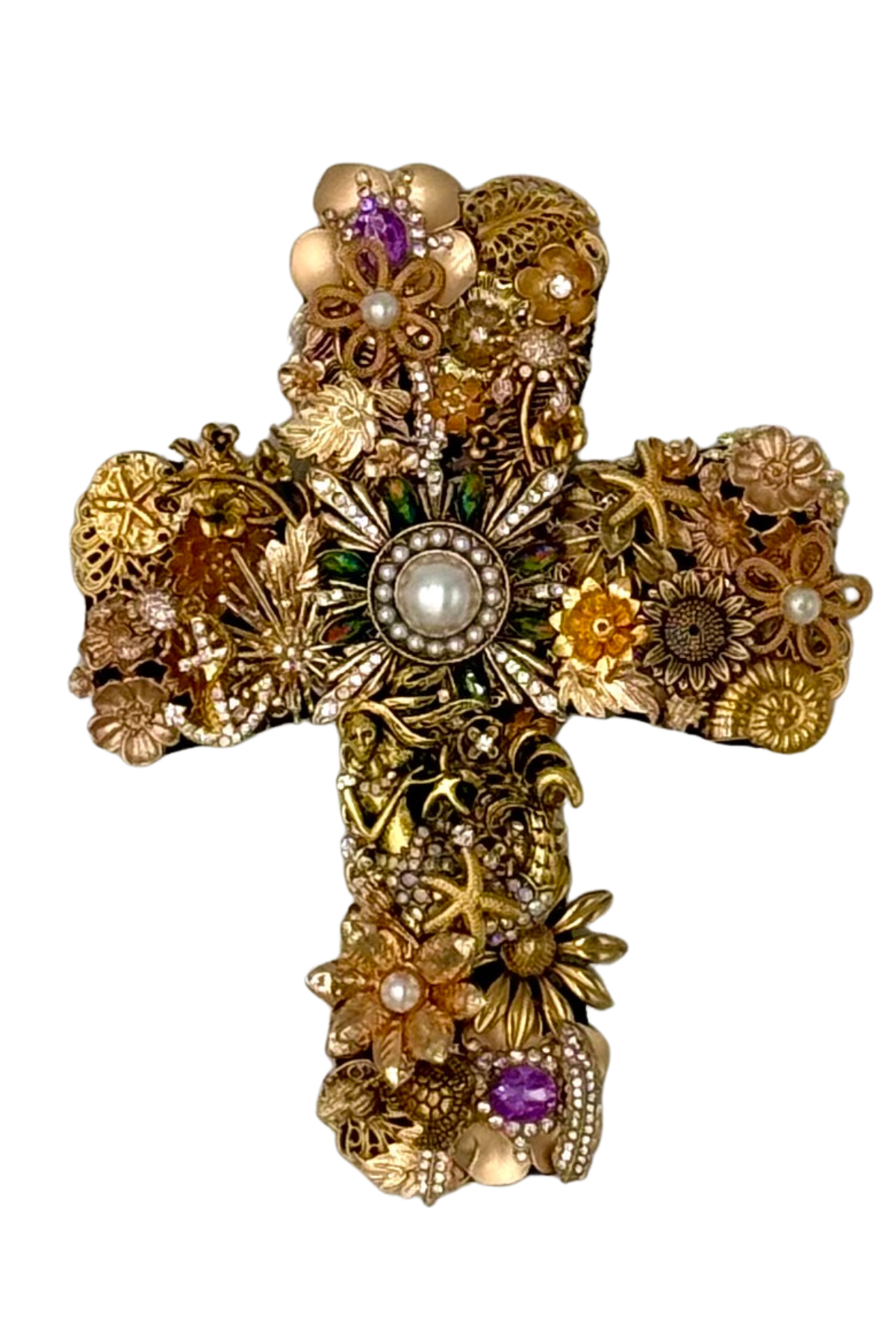 Small Gold Tone Cross