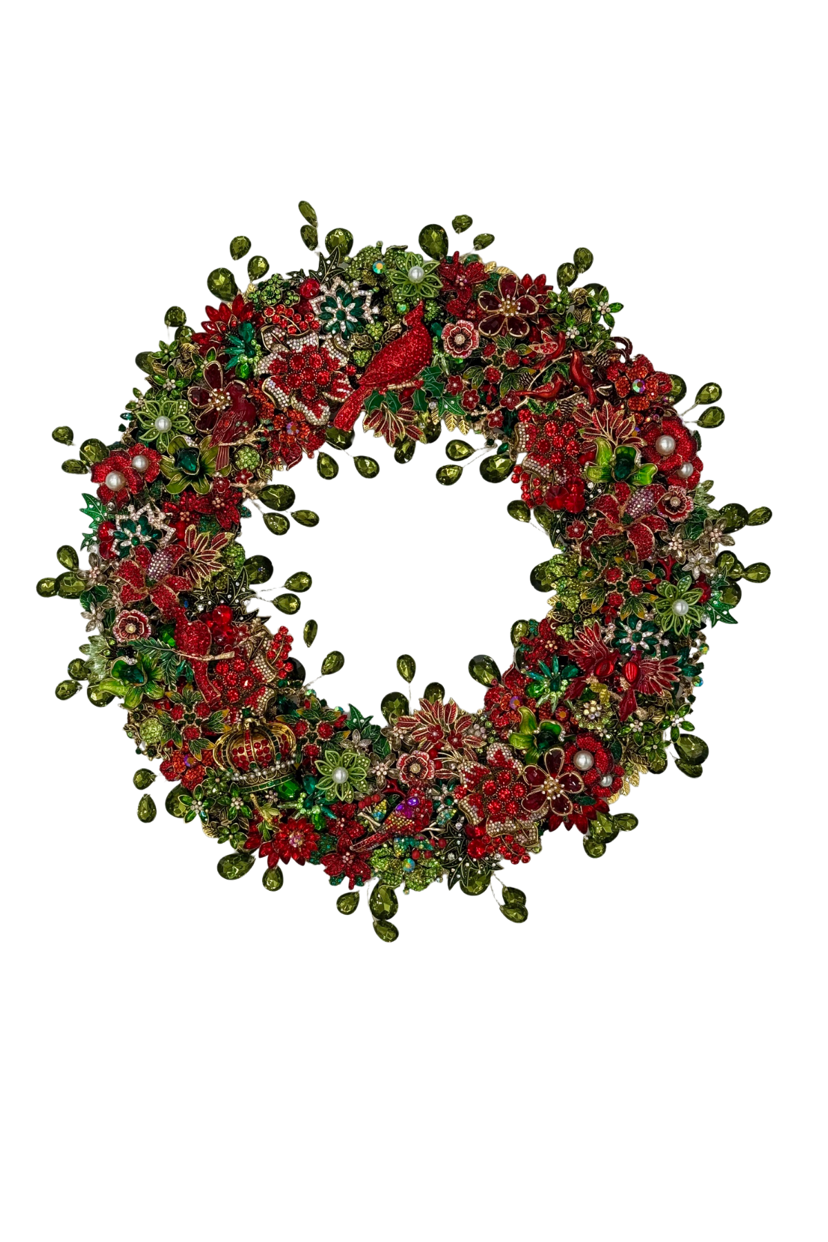 Cardinal Christmas Wreath