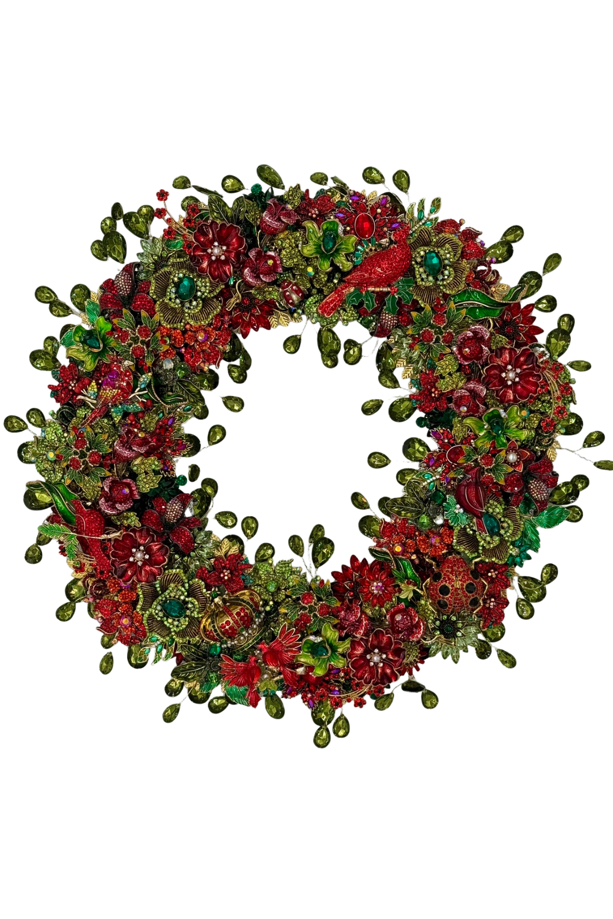 Cardinal Christmas Wreath