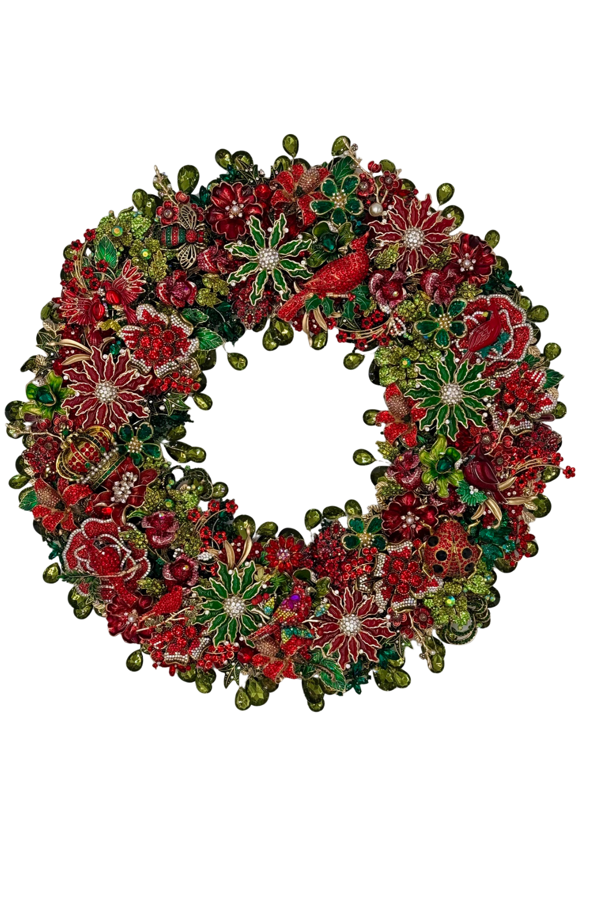 Cardinal Christmas Wreath