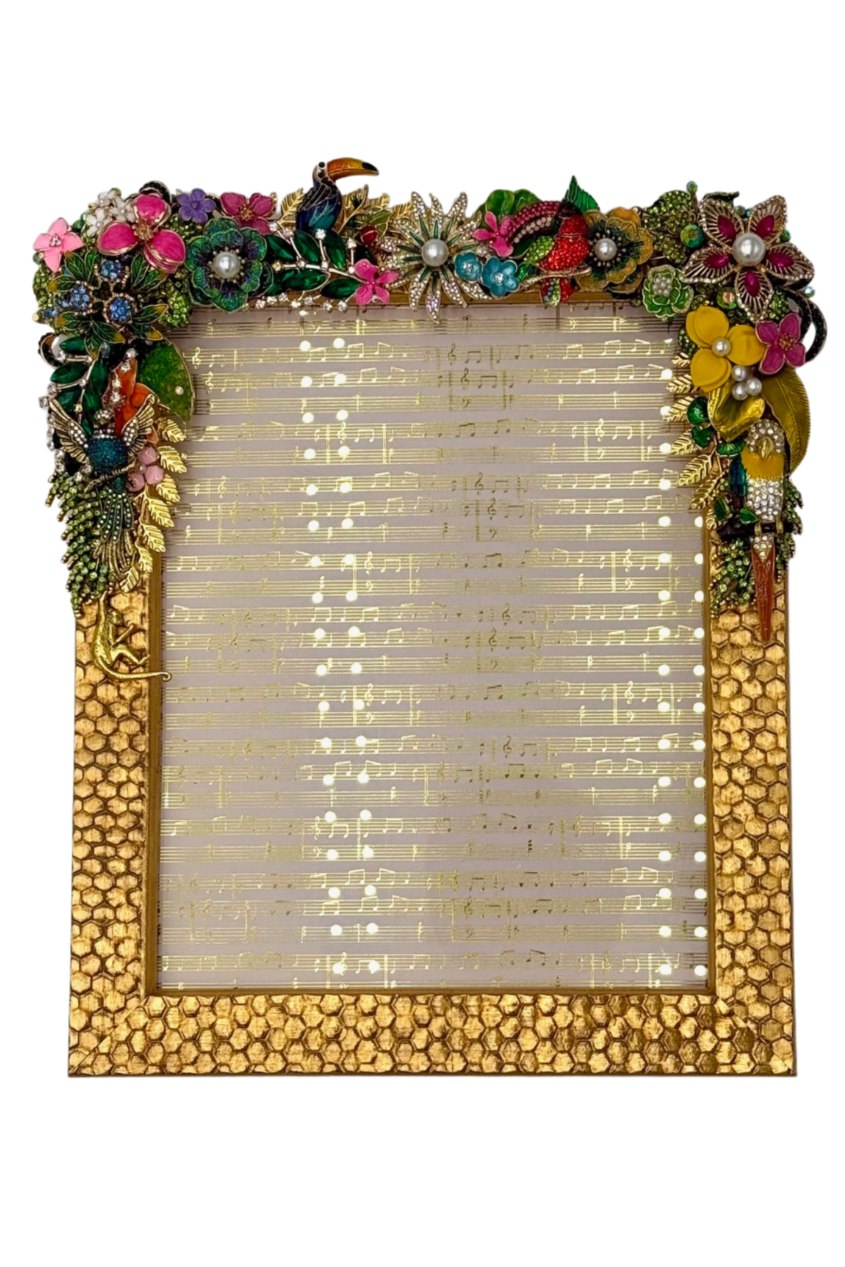 Gold Honeycomb Frames