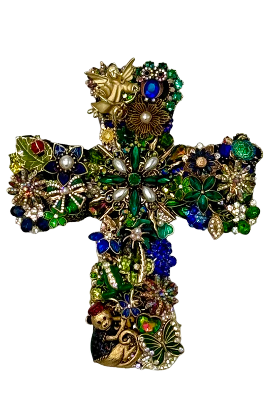 Medium Blue + Green Cross