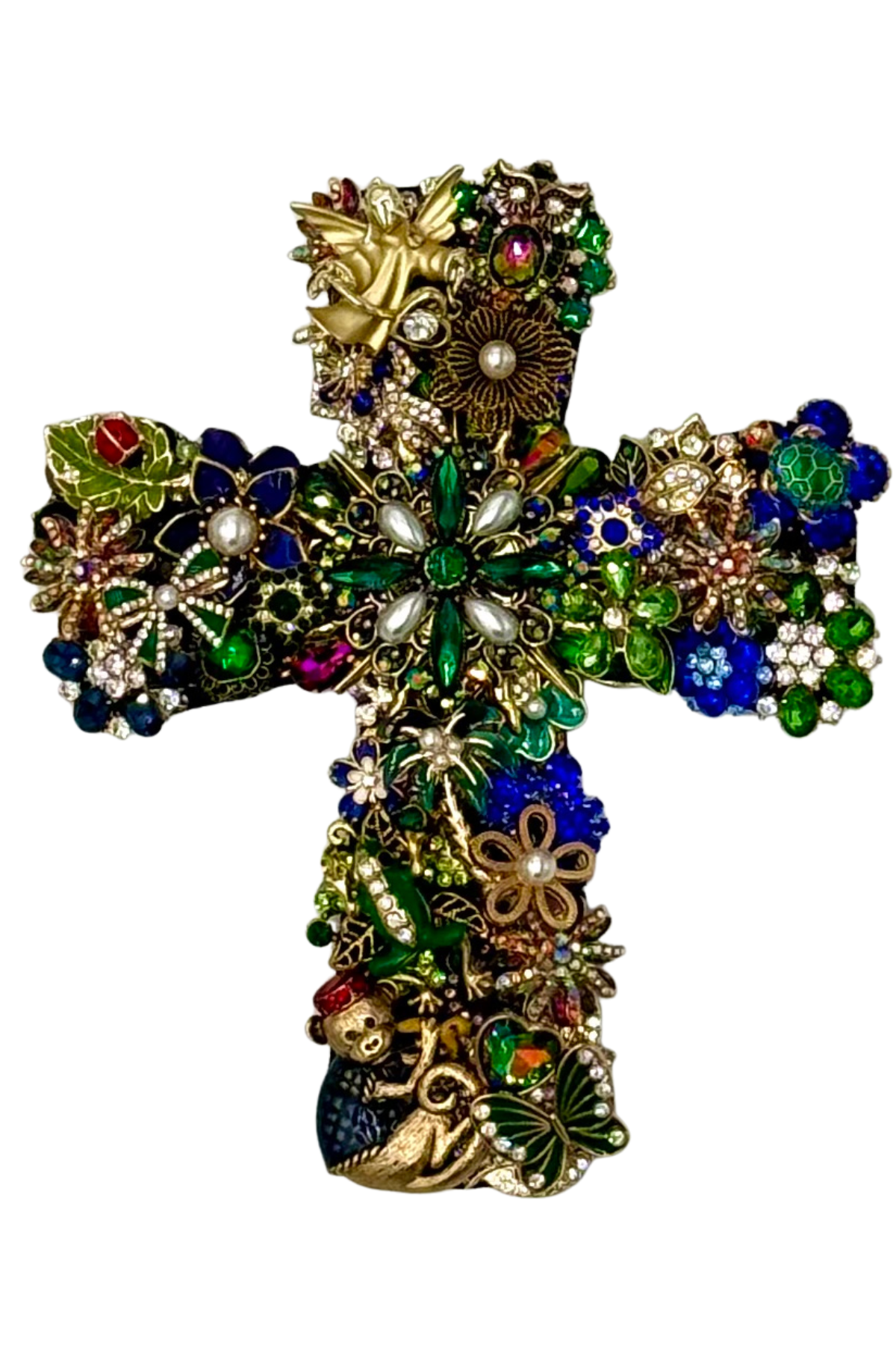 Medium Blue + Green Cross