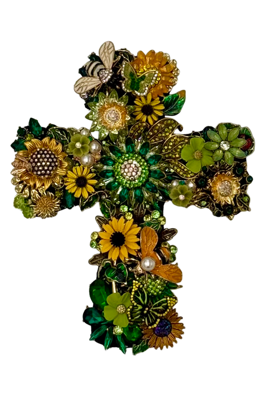 Medium Cross with Bumble Bee