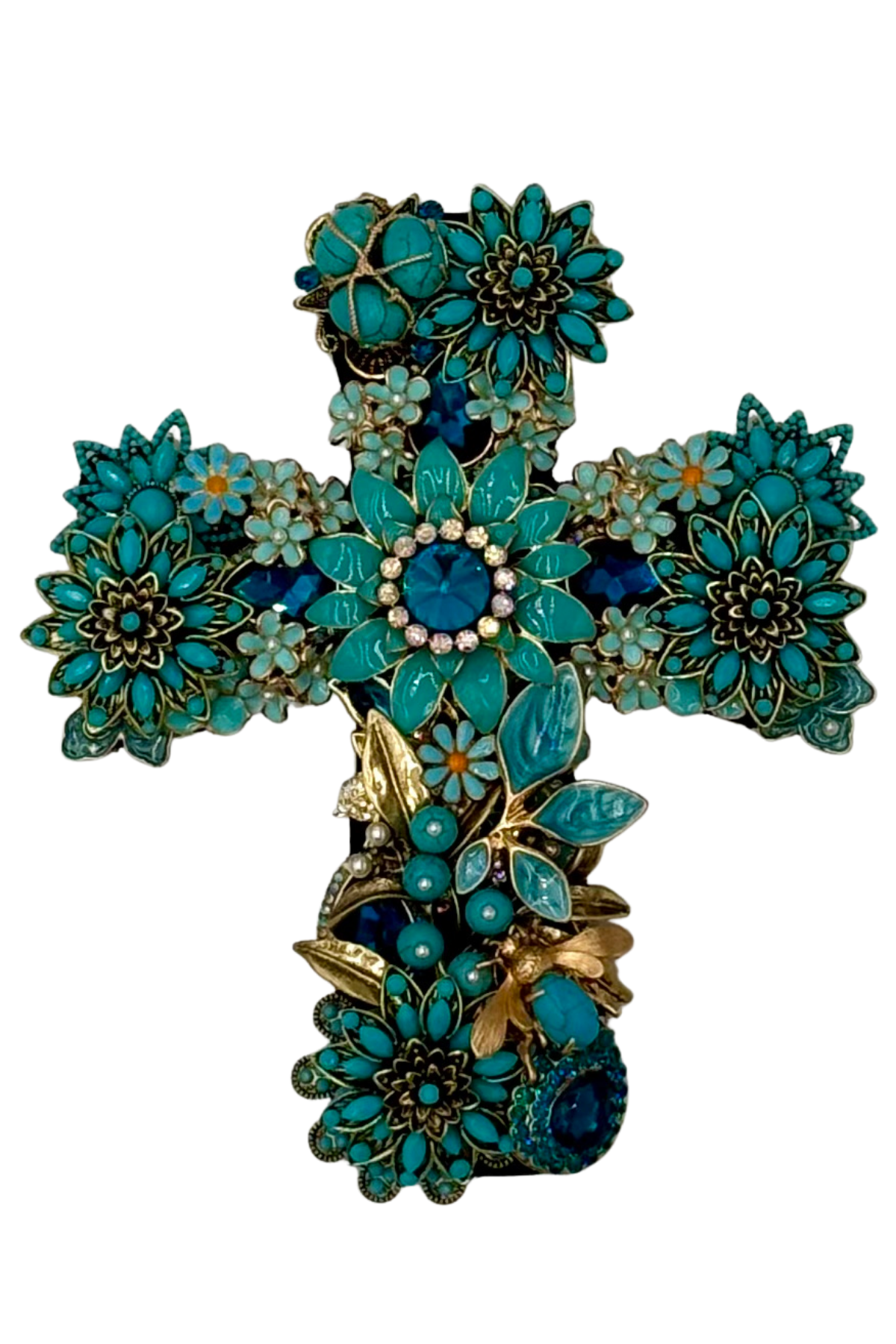 Medium Turquoise Cross
