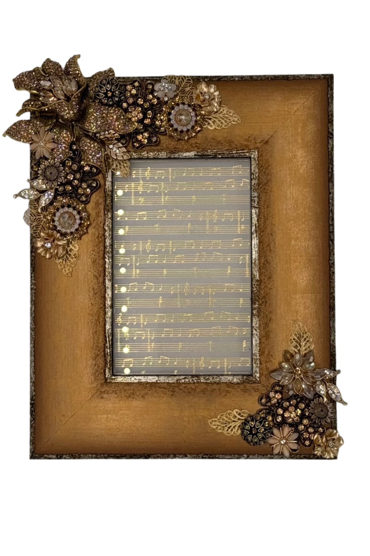 Rough Edge with Bronze Frame