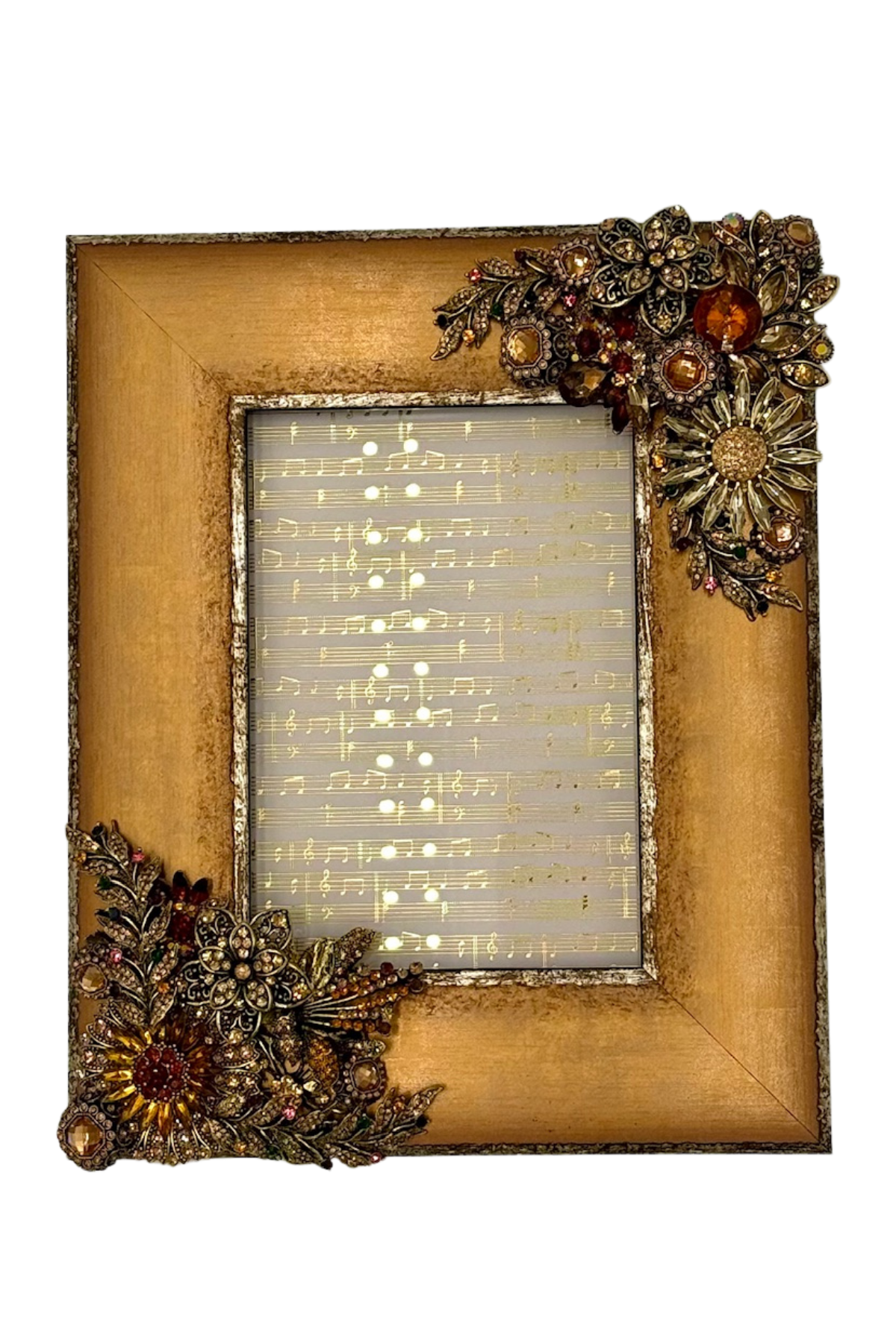 Rough Edge with Champagne Frame