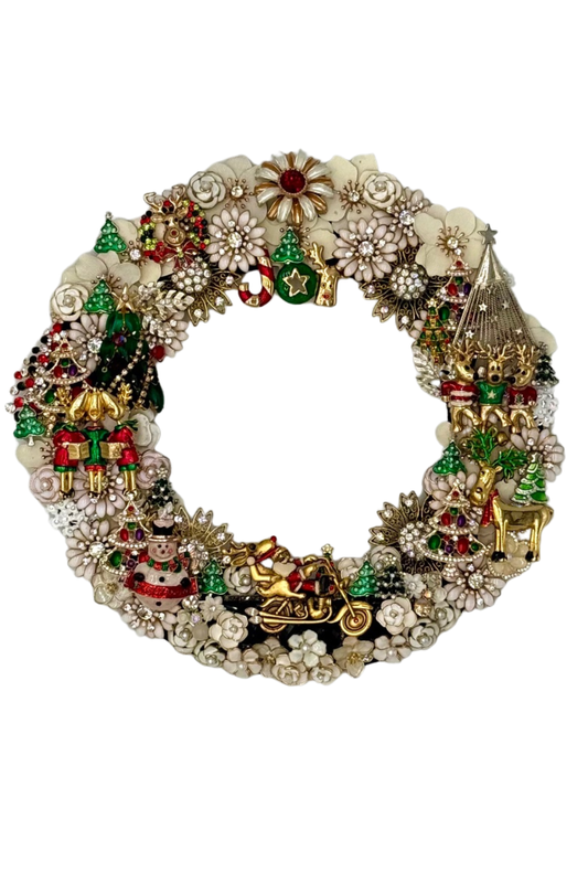 Santa's New Ride Wreath