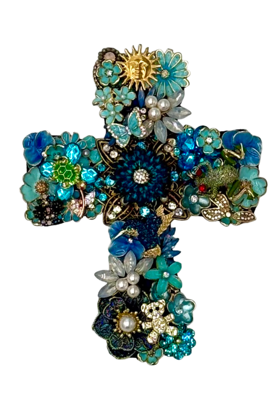 Small Baby Blue Cross