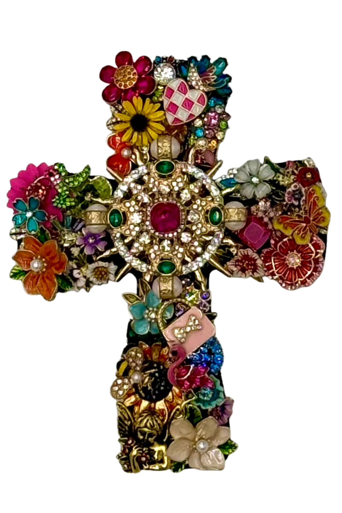 Small Cross with Pink Purse