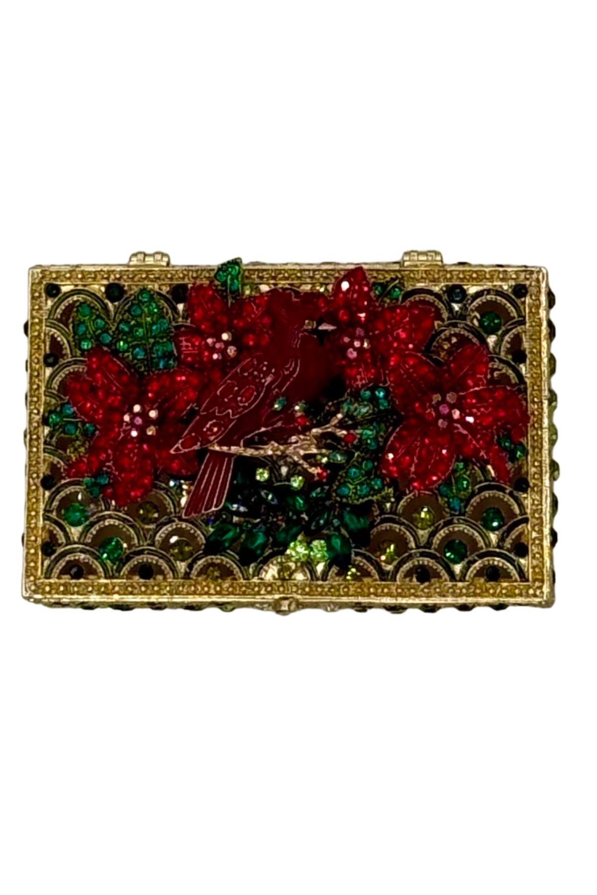 Small Jeweled Green Boxes