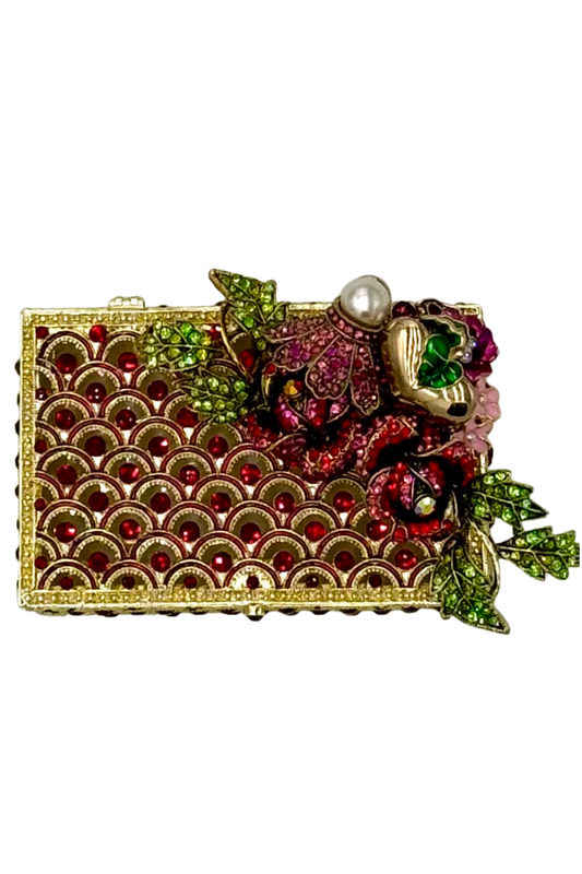 Small Jeweled Red Boxes