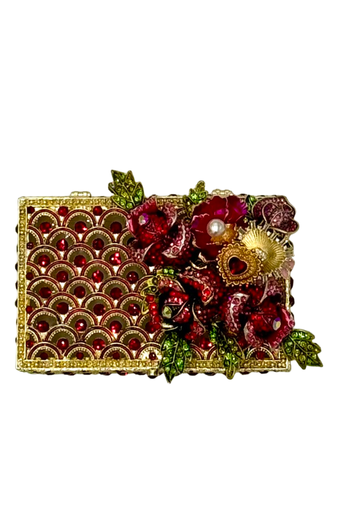 Small Jeweled Red Boxes