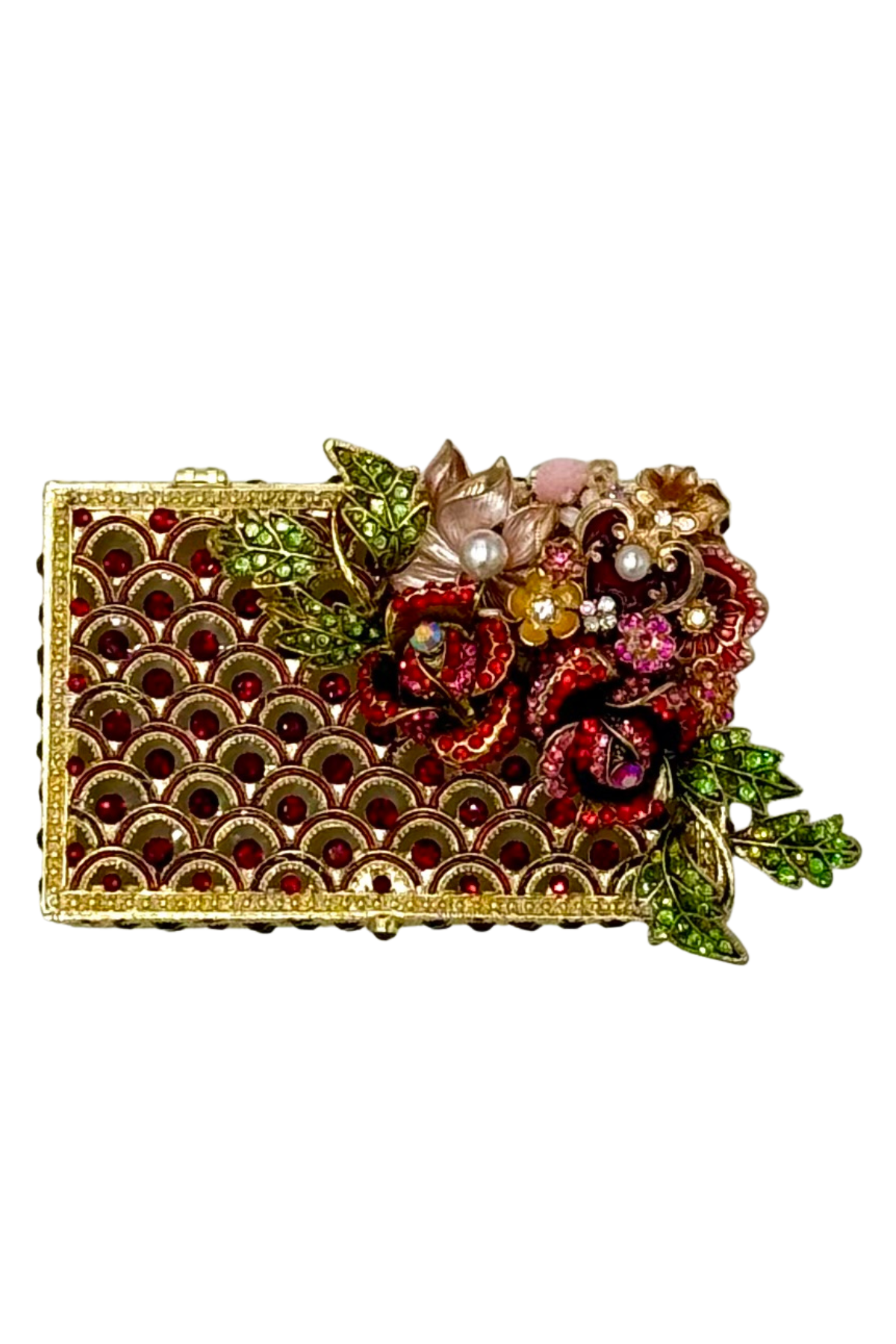 Small Jeweled Red Boxes