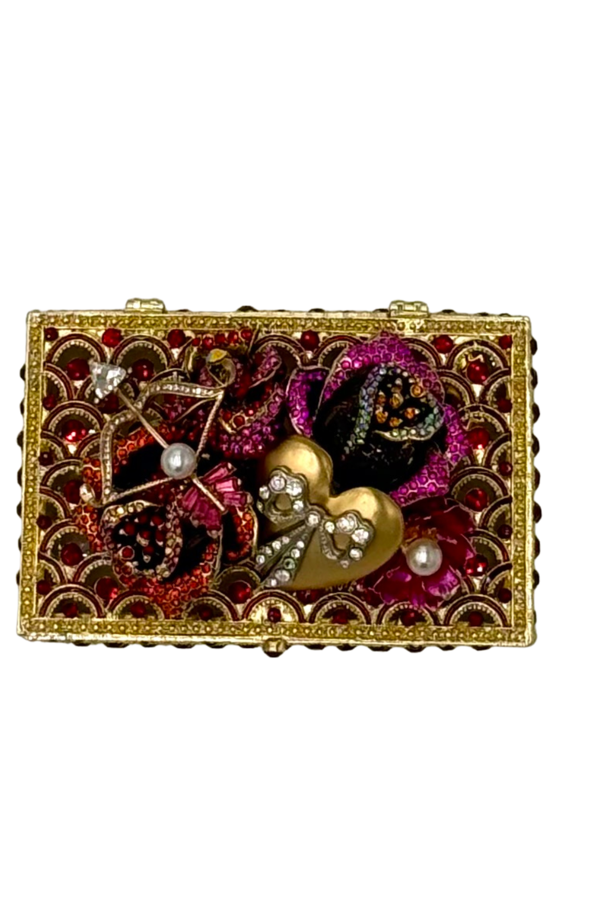 Small Jeweled Red Boxes