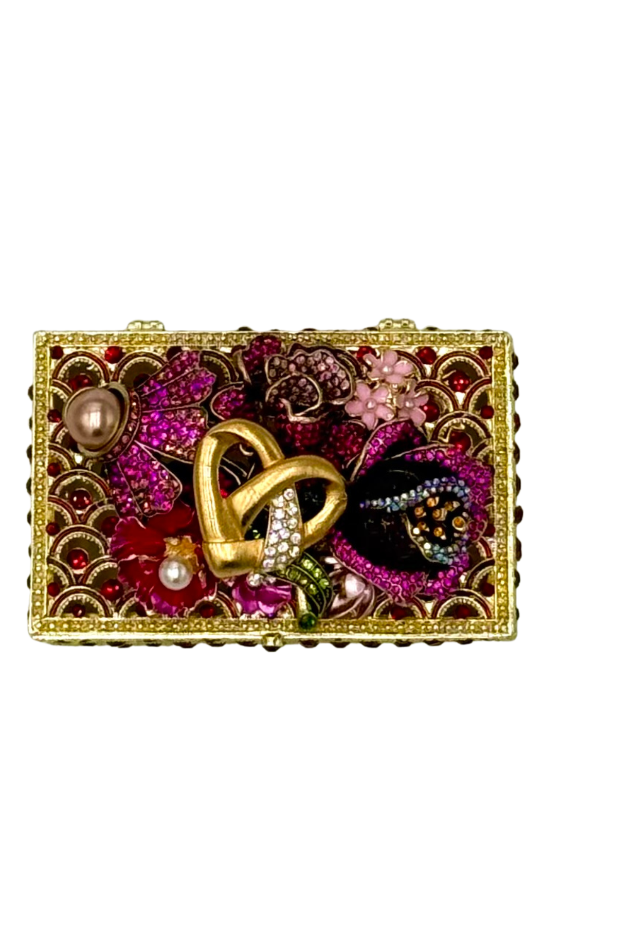 Small Jeweled Red Boxes