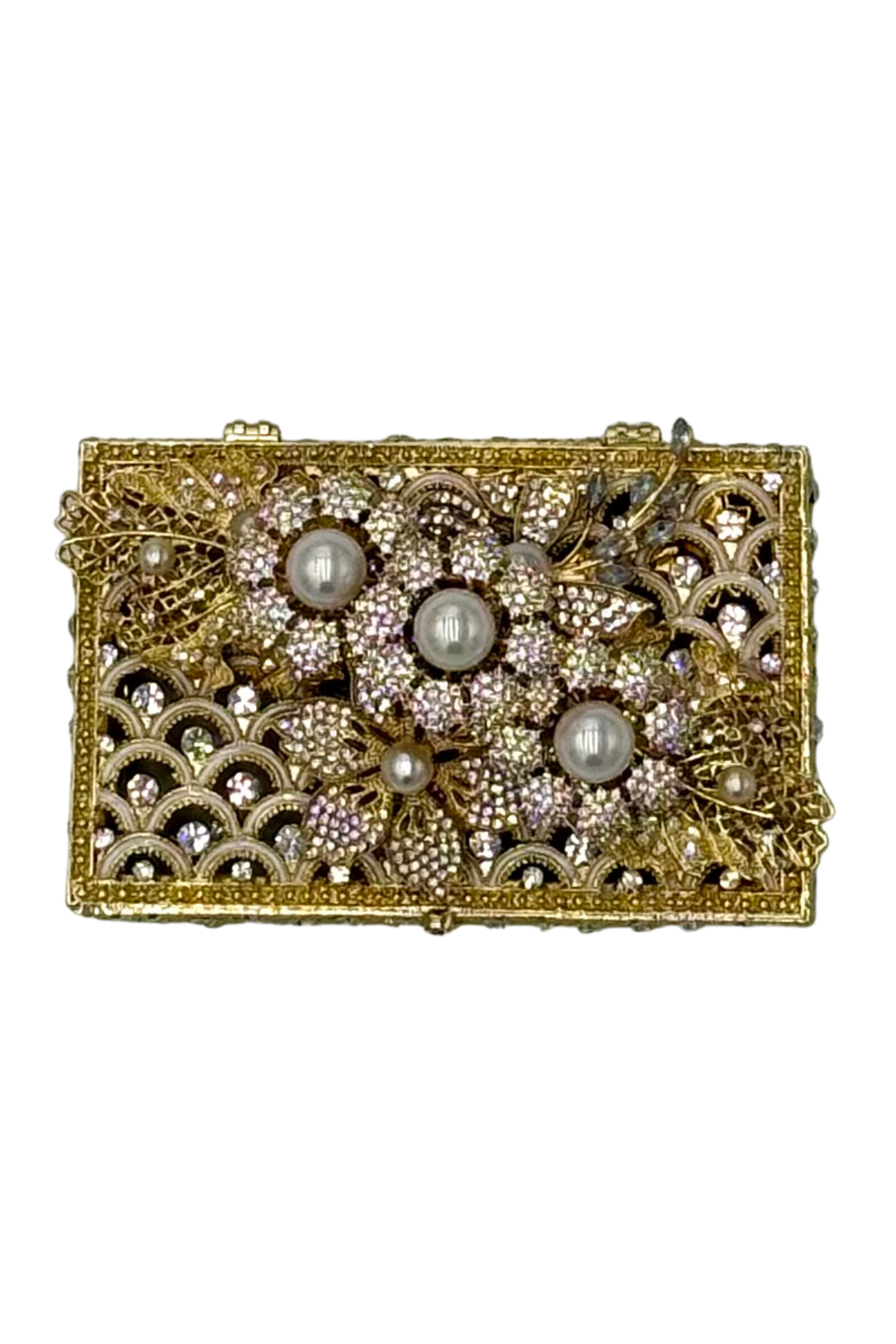 Small Jeweled White Boxes