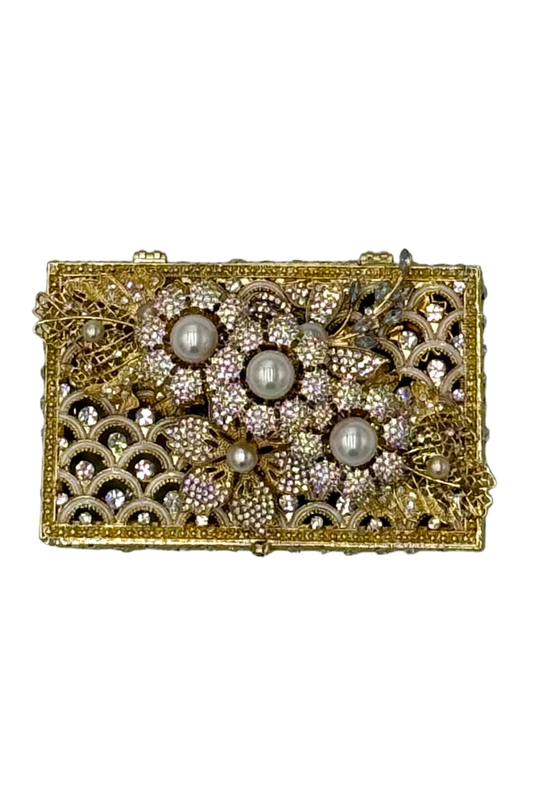 Small Jeweled White Boxes