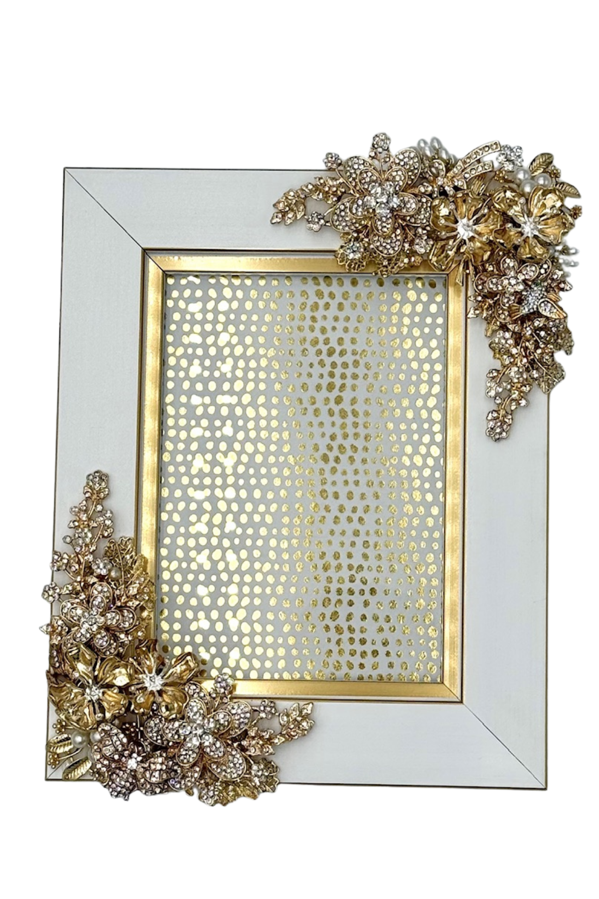 White + Gold Frames