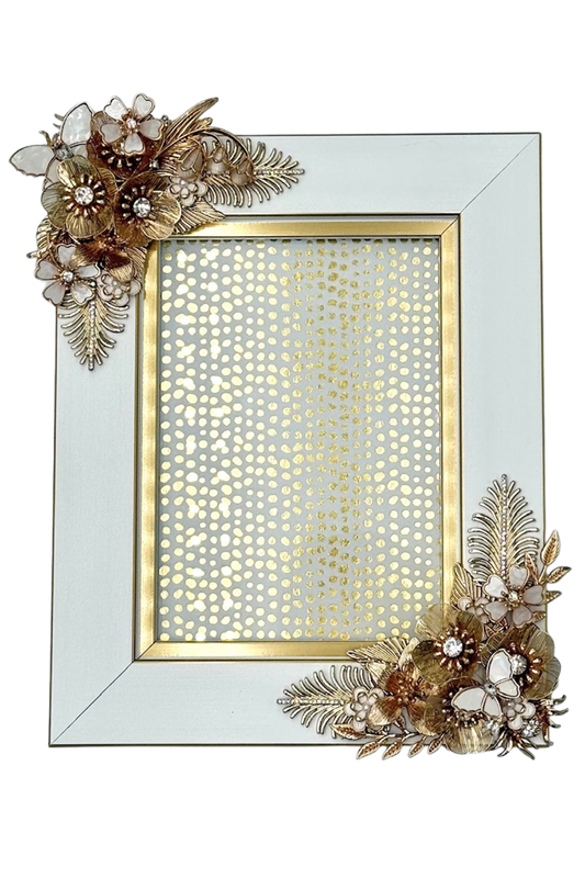 White + Gold Frames