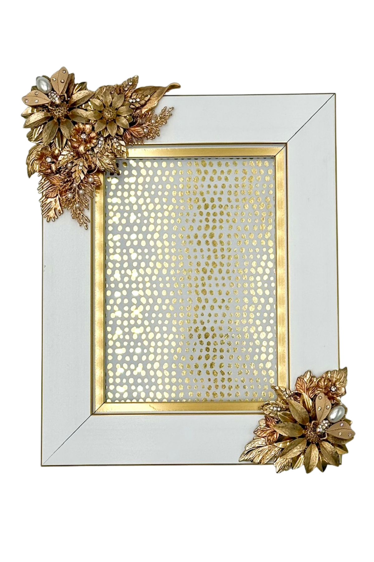 White + Gold Frames
