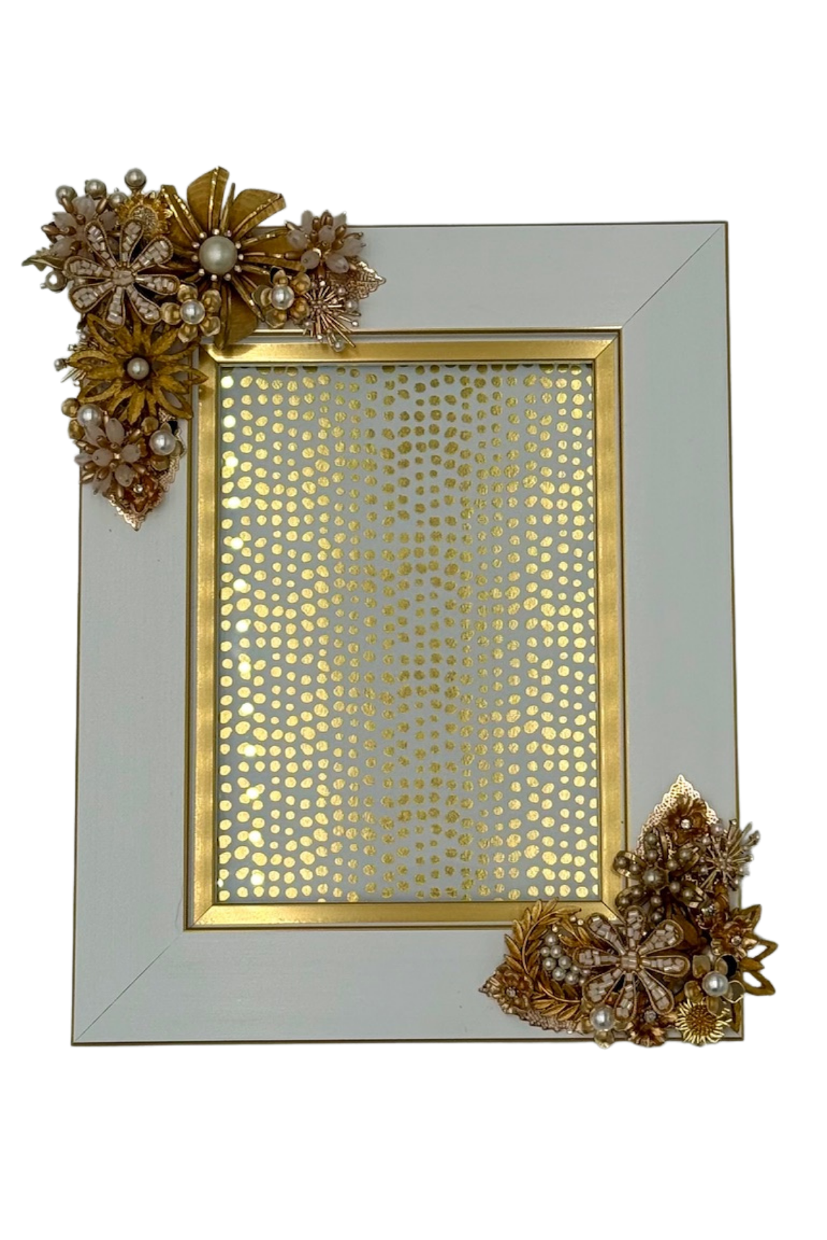 White + Gold Frames